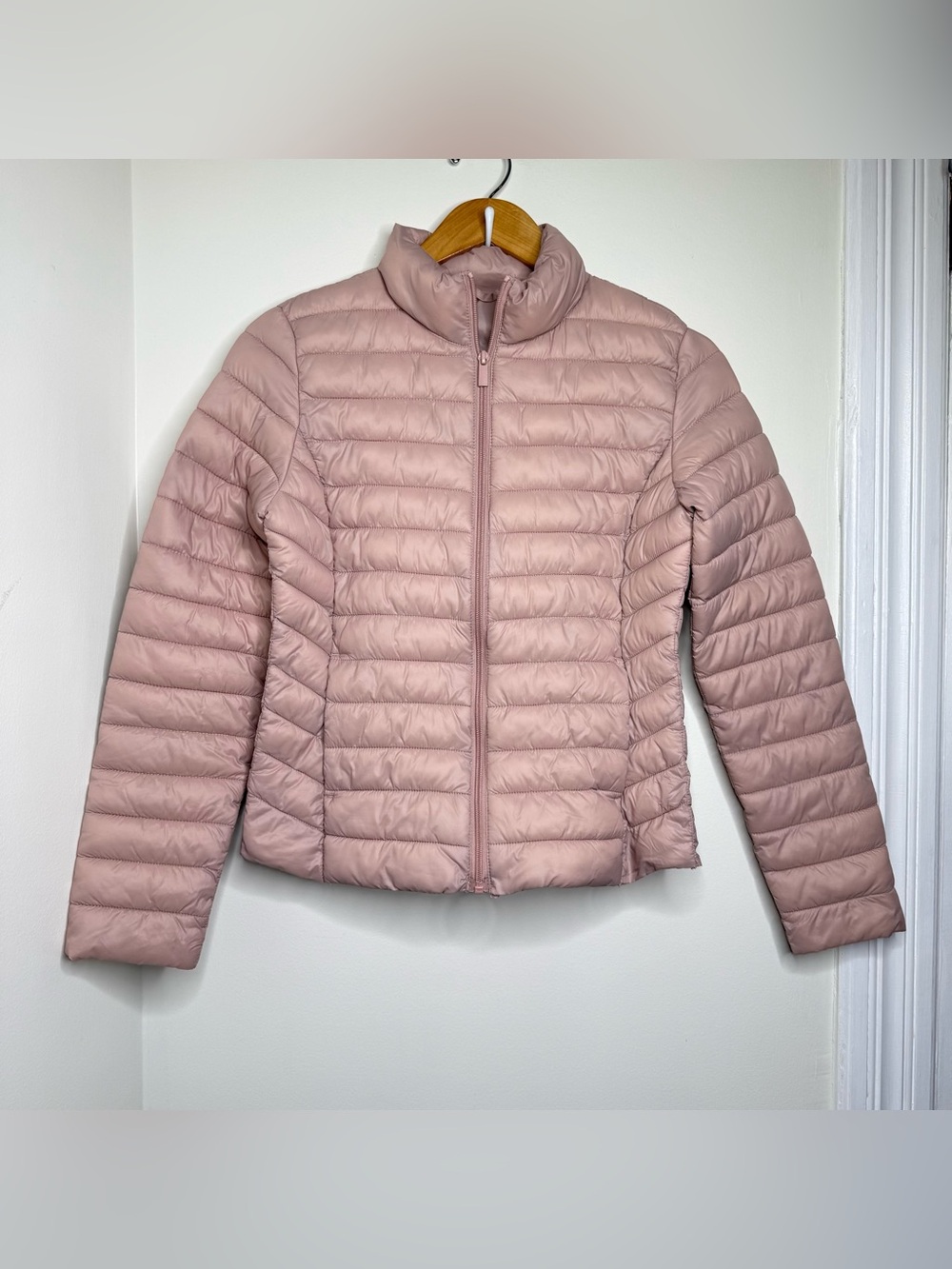 Primark Lightweight Packable Puffer Jacket Women’s Size XS 2/4 Blush Pink Travel